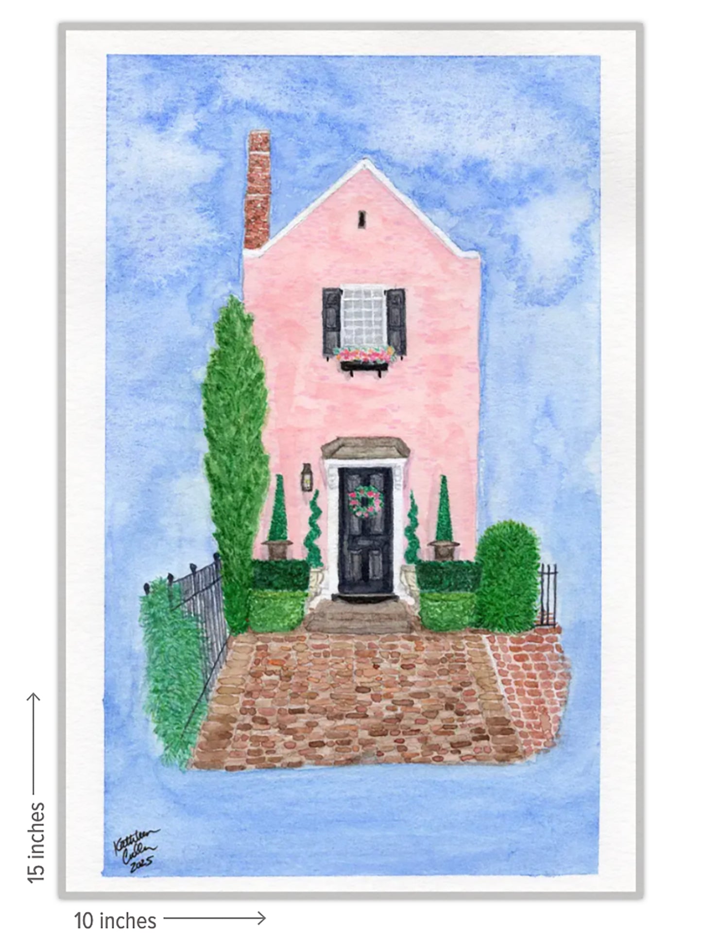Pink House - Giclee Art Print