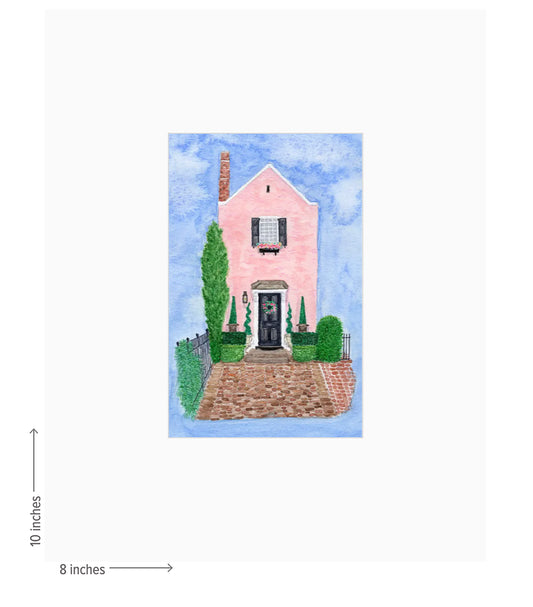 Pink House - Giclee Art Print