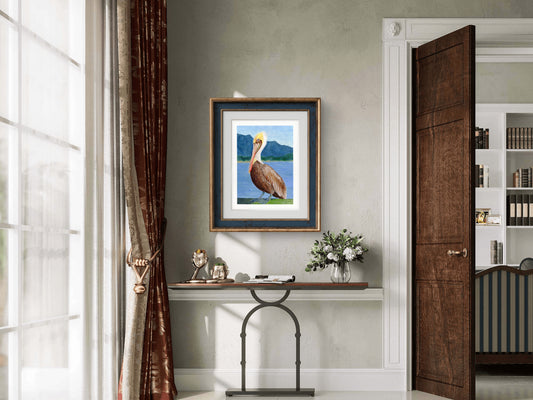 Pinocchio Pelican - Giclee Art Print