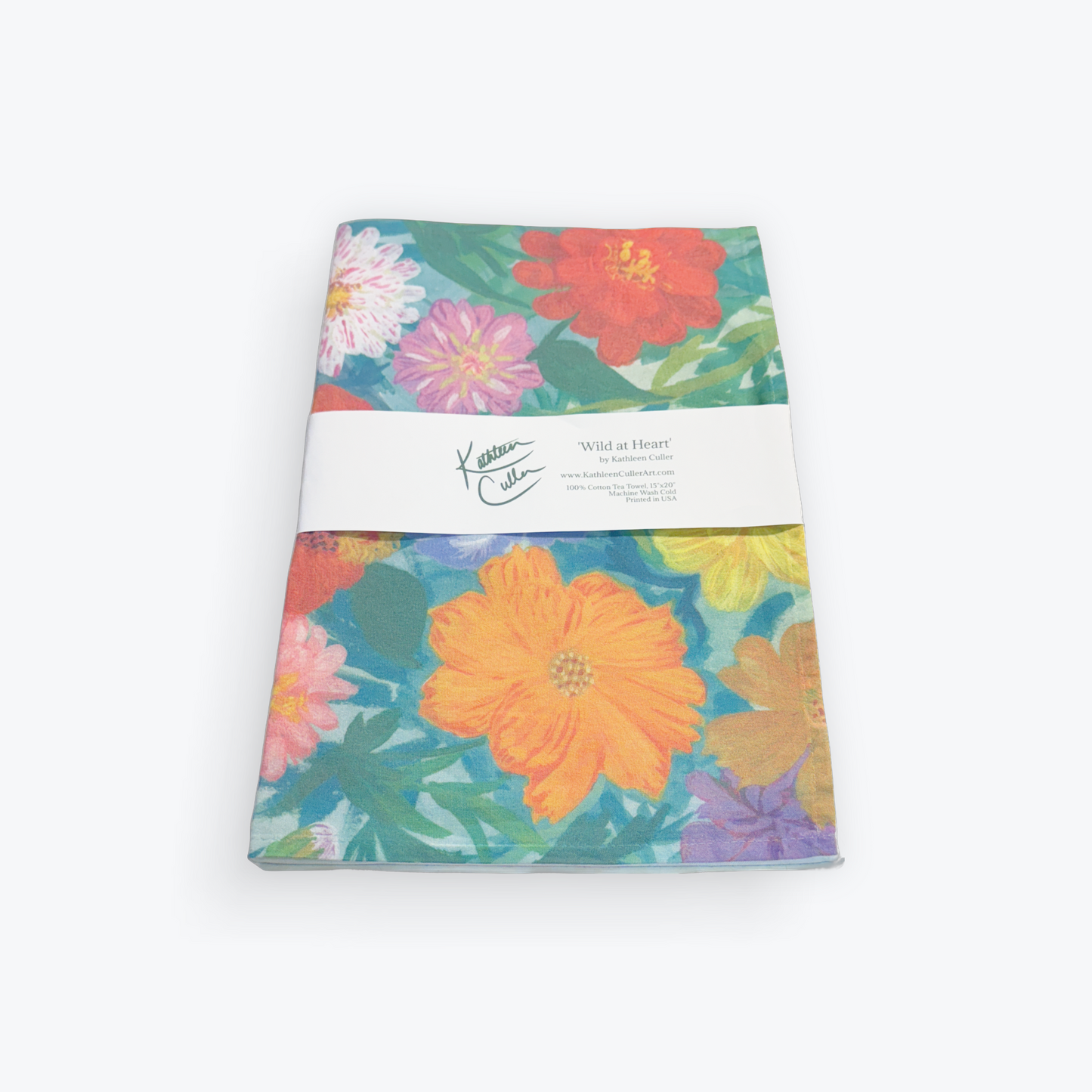 Wild at Heart - Tea Towel 15"x20" (Full Coverage Print)