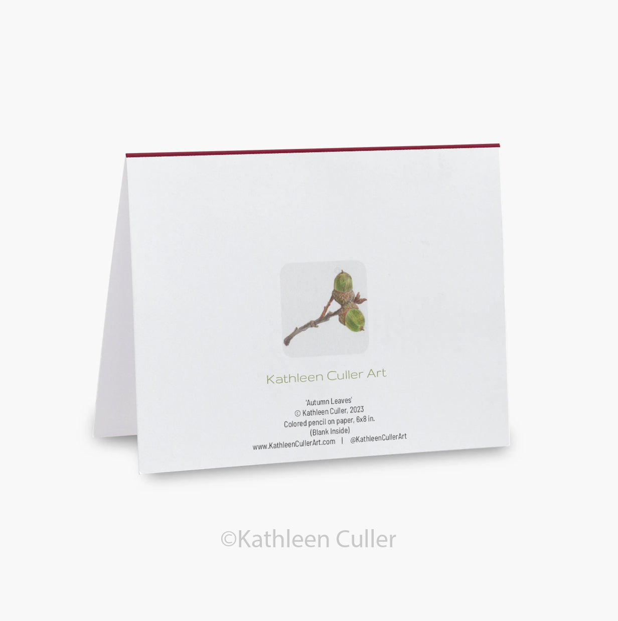 Autumn Leaves - Art Note Card