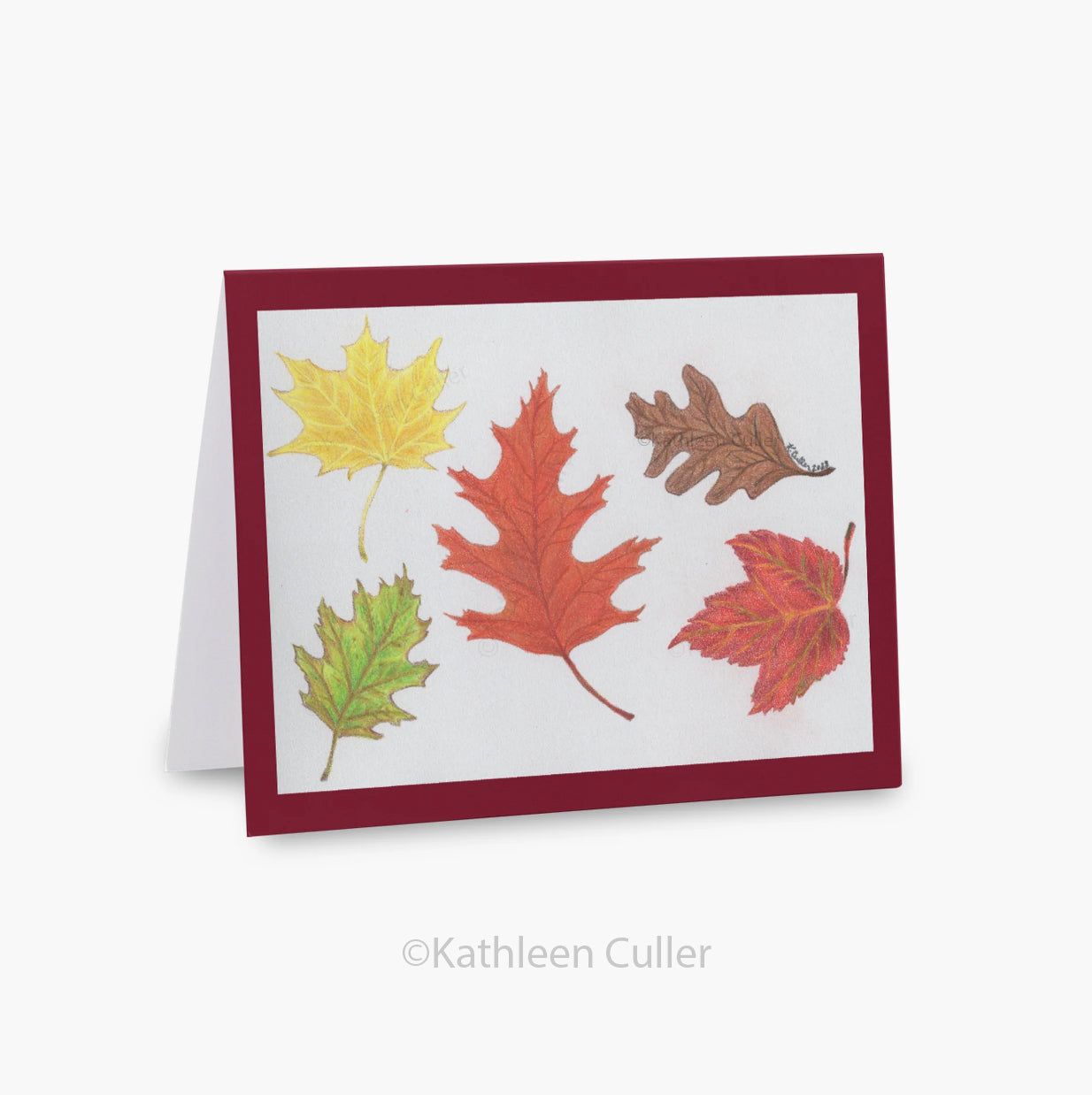 Autumn Leaves - Art Note Card