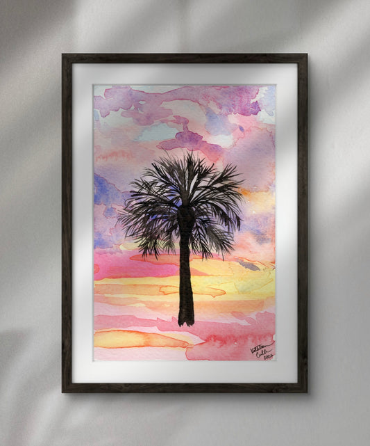 Palmetto Sunset - Giclee Art Print