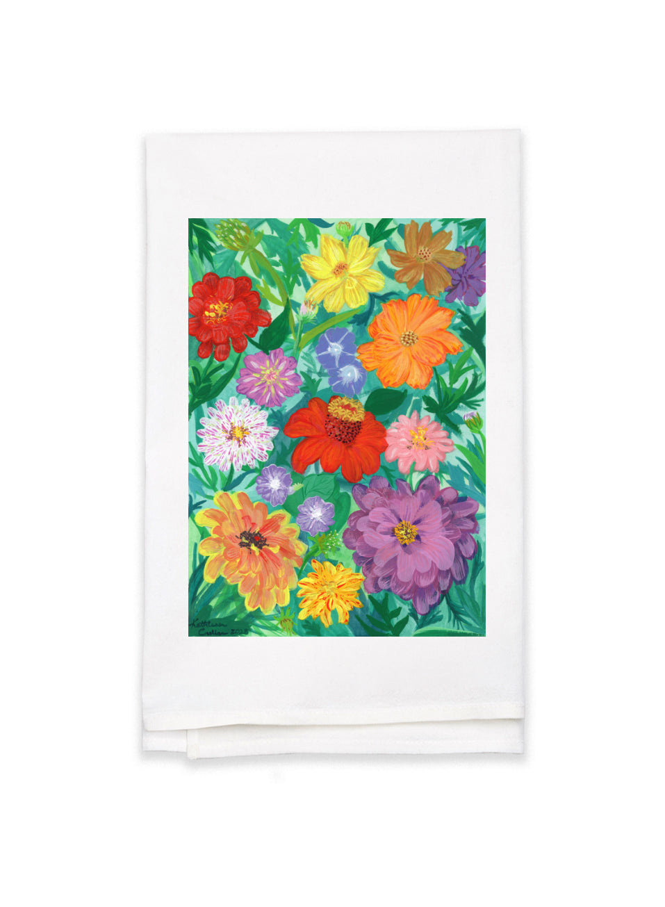 Wild at Heart - Flour Sack Tea Towel 27"x27" (Double sided)