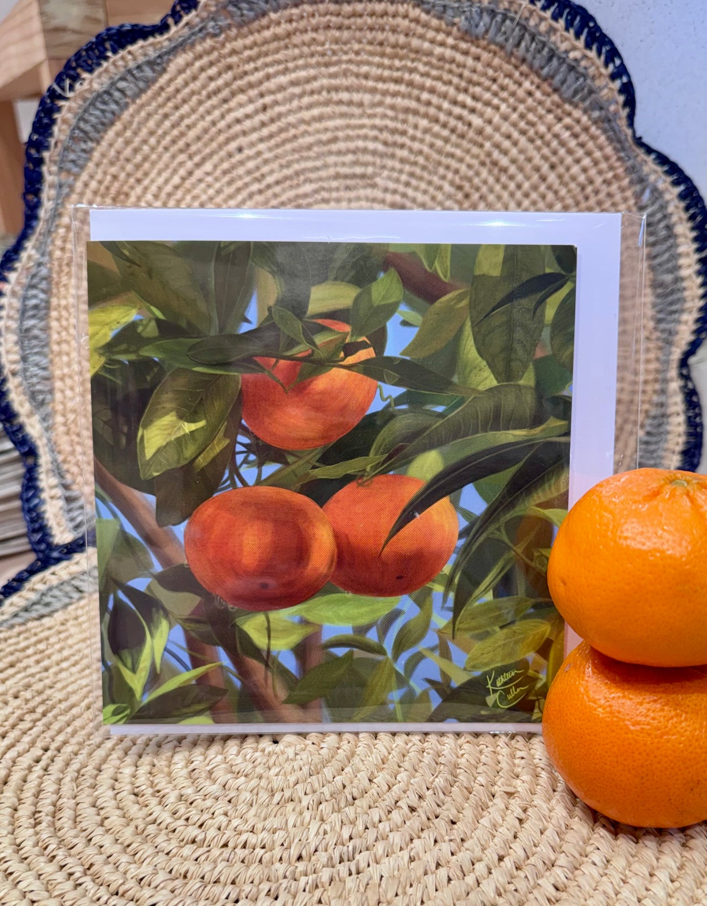 Oranges - Art Greeting Card