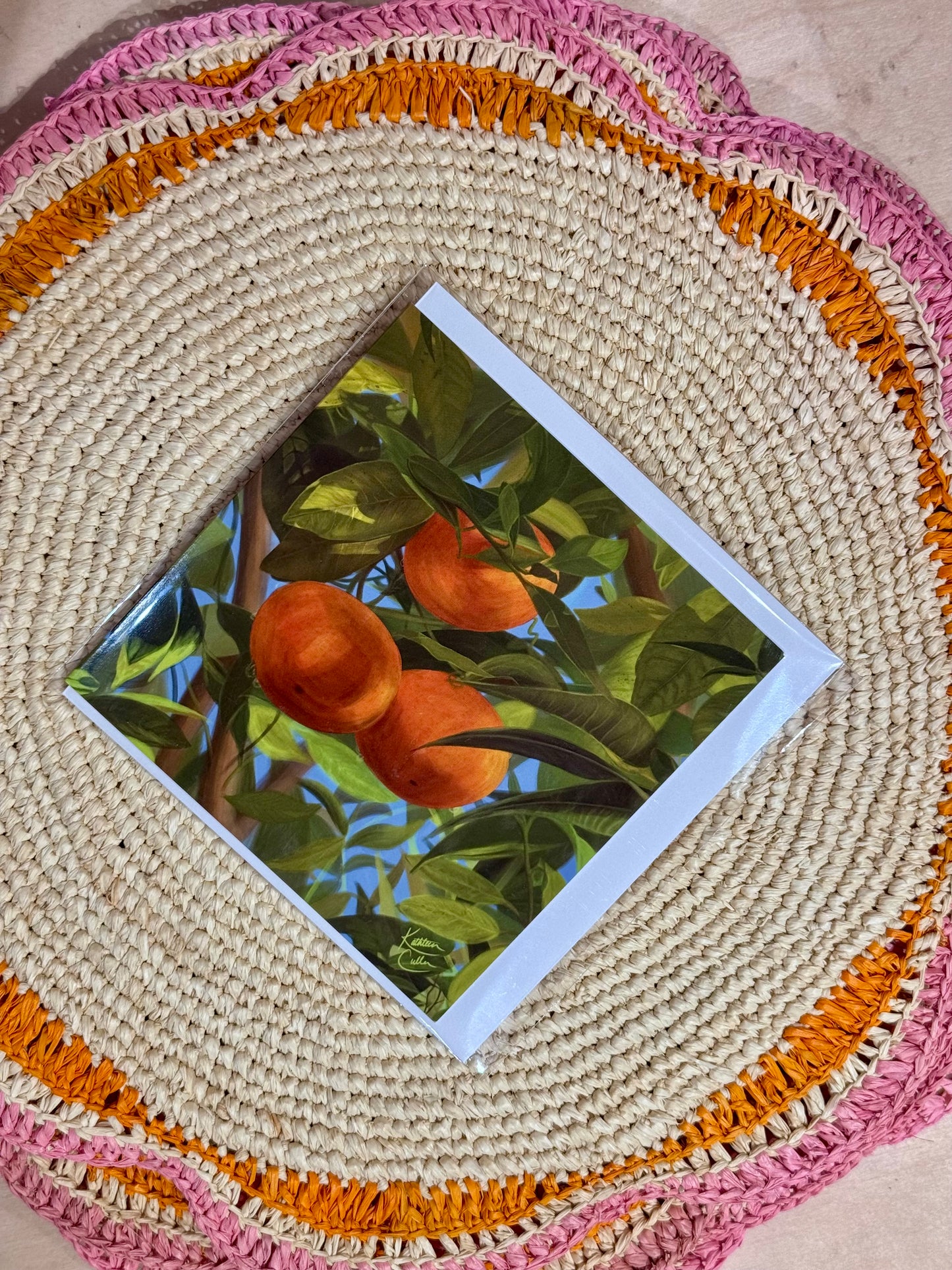 Oranges - Art Greeting Card