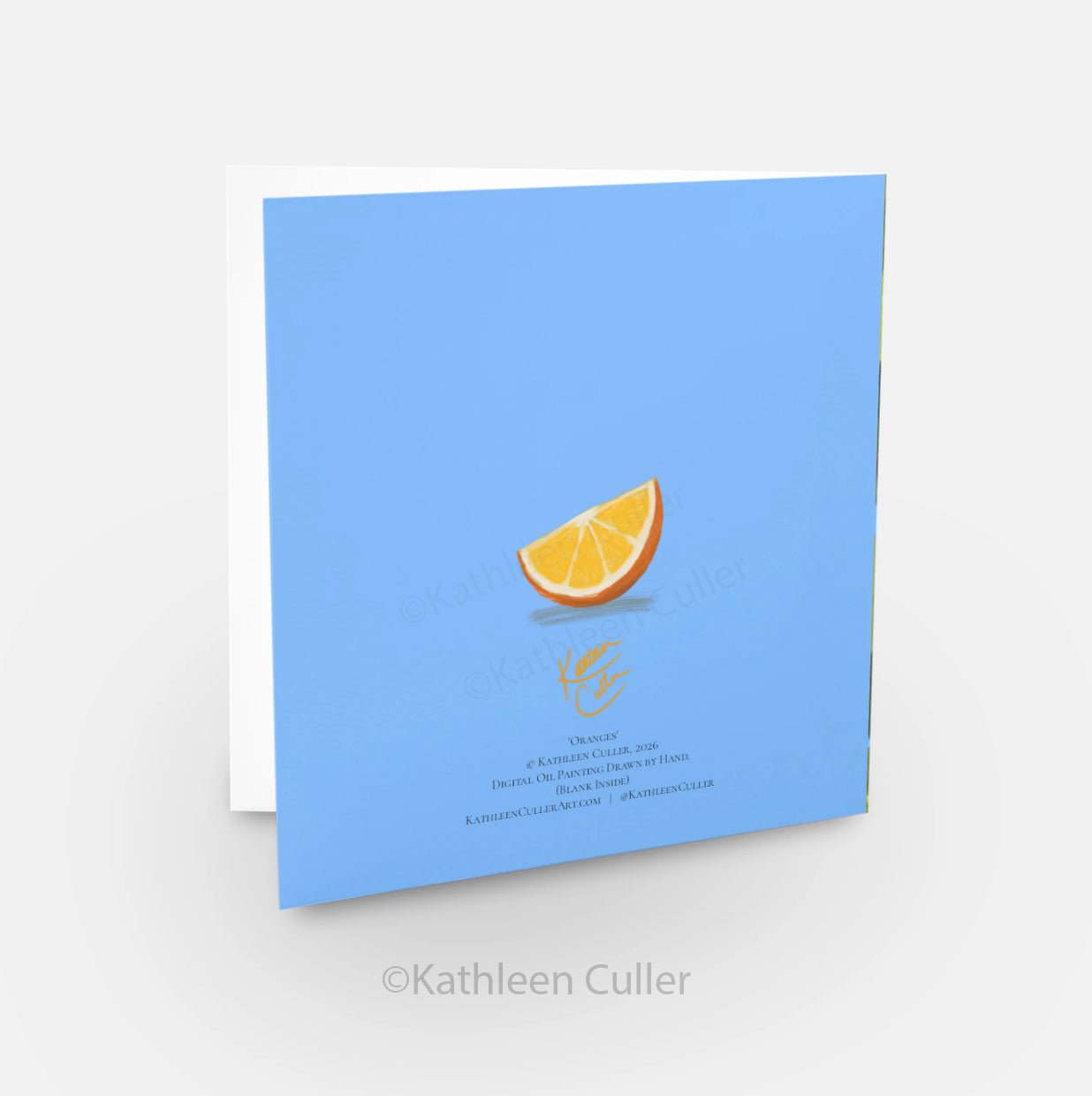Oranges - Art Greeting Card