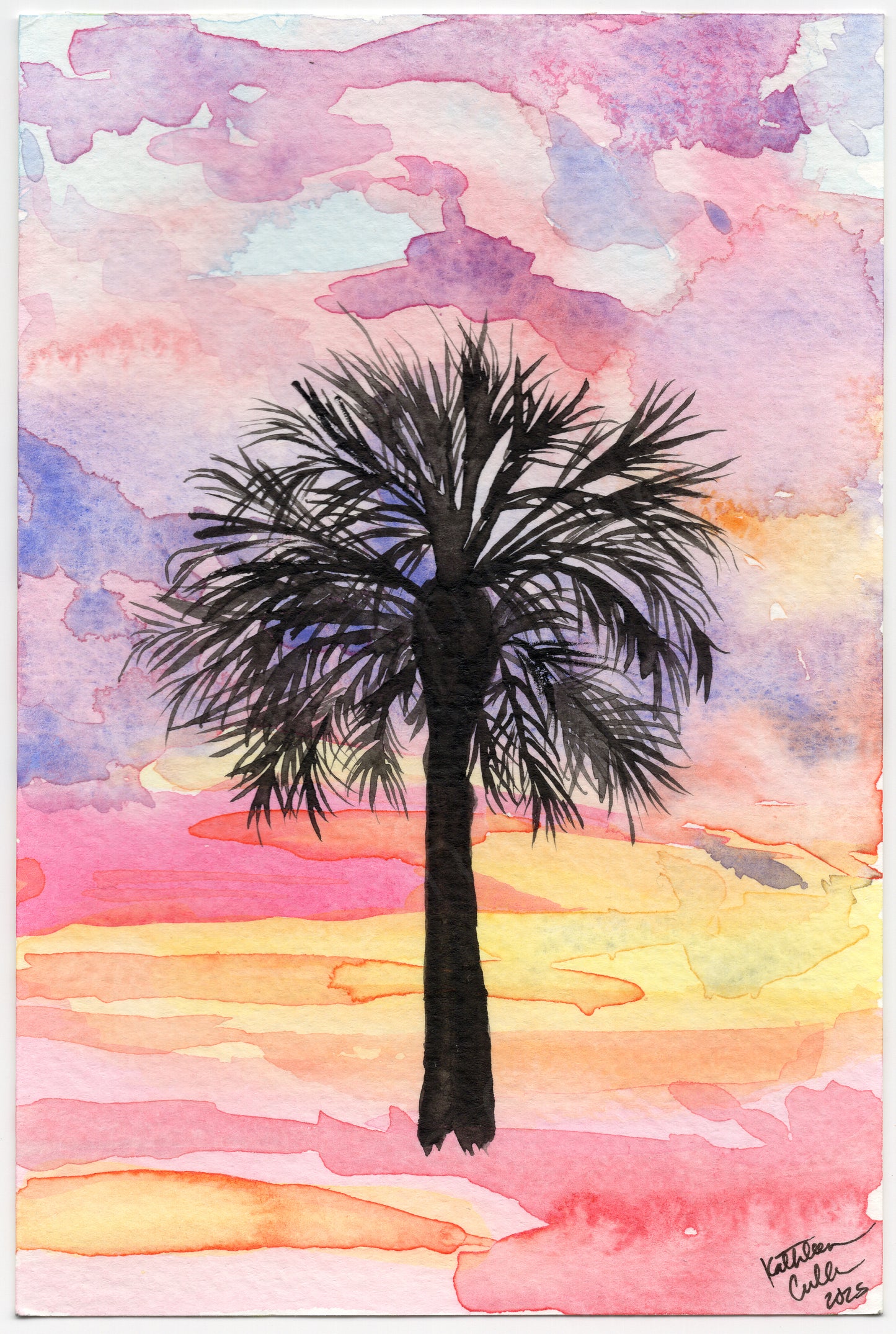 Palmetto Sunset - Giclee Art Print