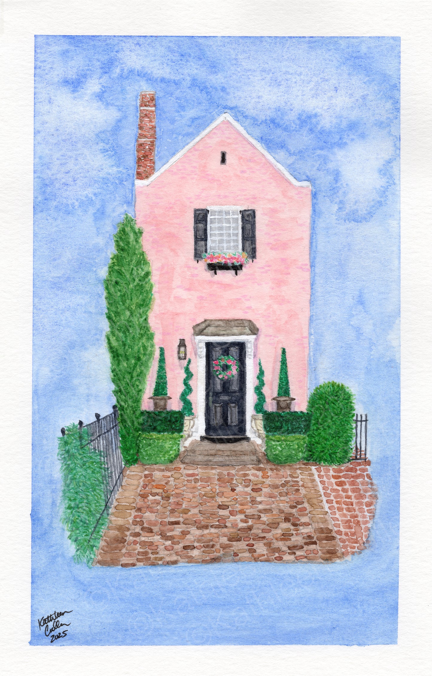 Pink House - Giclee Art Print