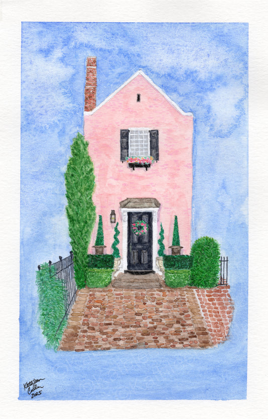 Pink House - Giclee Art Print