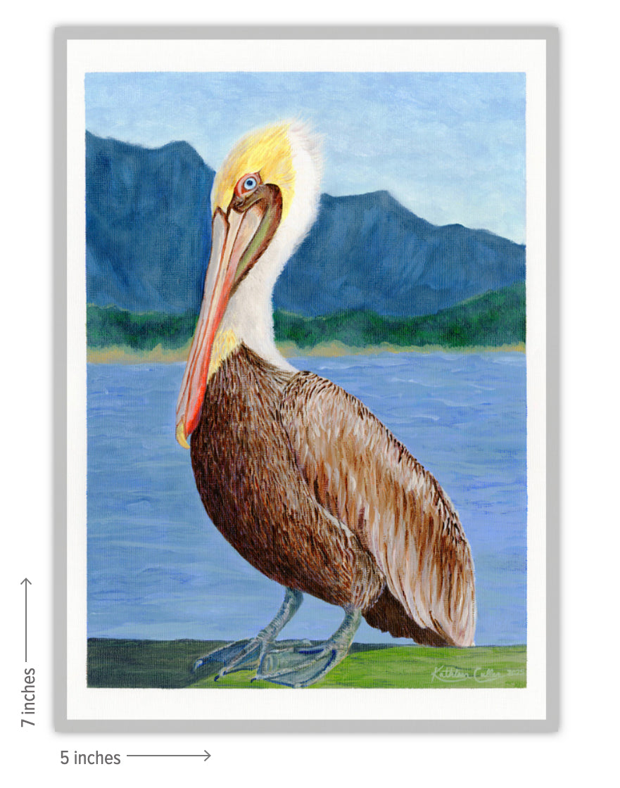 Pinocchio Pelican - Giclee Art Print