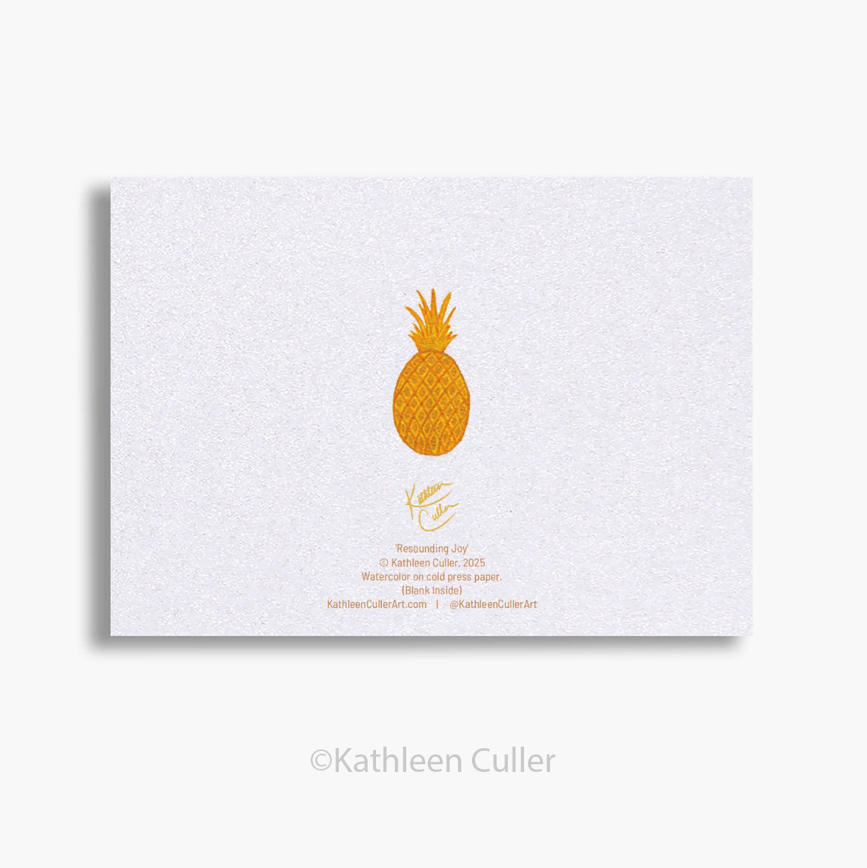 Resounding Joy - 5"x7" Flat Post Card